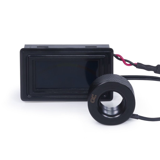 [1071110478] Alphacool Core temperature sensor G1/4 IT/IT with C/F Display - Deep Black - مستشعر حرارة