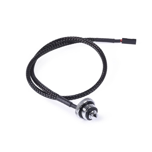 [1071110476] Alphacool Eiszapfen temperature sensor flat G1/4 - Chrome - مستشعر حرارة