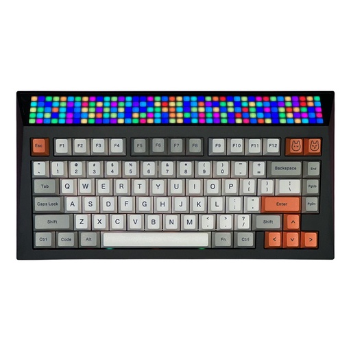 [20111115853] AngryMiao Cyberboard R3 Mechanical Keyboard - Basalt Black - لوحة مفاتيح