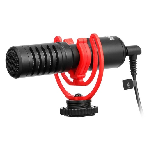 [21434721] BOYA BY-MM1+ Ultracompact Camera-Mount Shotgun Microphone - ميكروفون