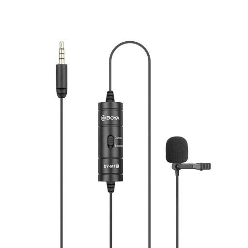 [214316947] Boya BY-M1S Universal Lavalier Microphone - ميكروفون