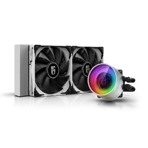 [1071239481] DeepCool Castle 240EX White - ARGB AIO Liquid CPU Cooler - مبرد