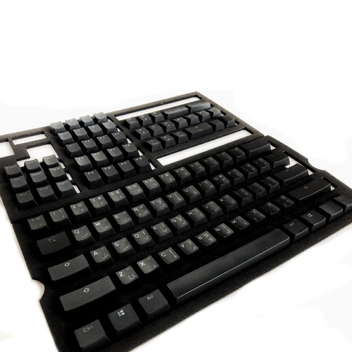 [20133214] Ducky 108 Arabic Keys PBT Seamless Double Shot Keycap Set - Black - أكسسوار لوحة مفاتيح