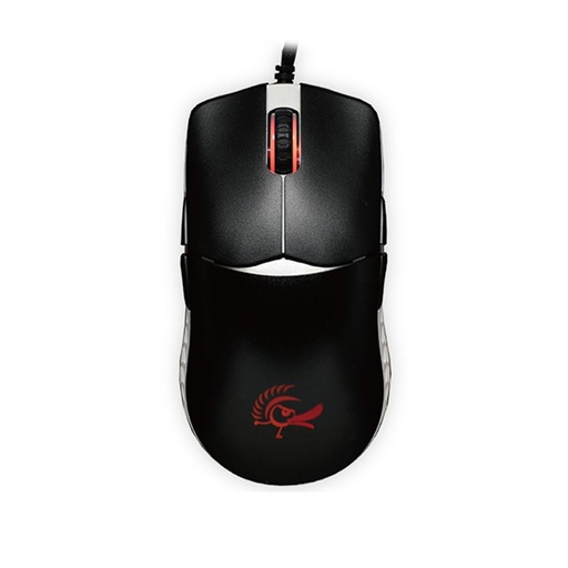 [202127633] Ducky Feather Black & White Wired Gaming Mouse - Omron - فأرة