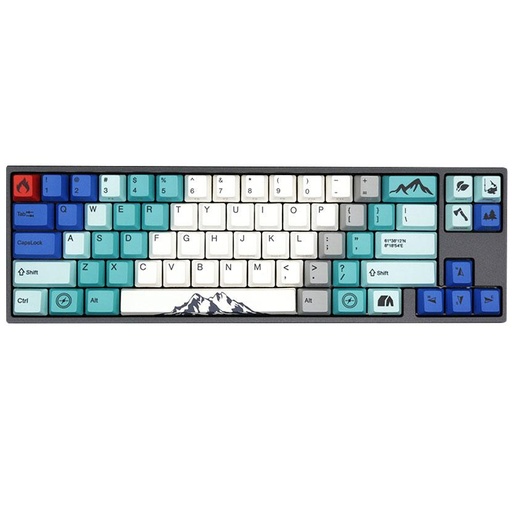 [1041129337] Ducky MIYA Pro Summit White LED Mech Keyboard Cherry Blue Switch - لوحة مفاتيح