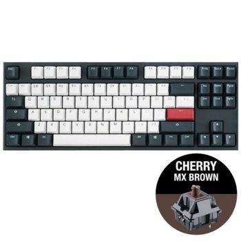 [1041129290] Ducky One 2 Tuxedo TKL Mechanical Keyboard-Cherry MX Brown - لوحة مفاتيح