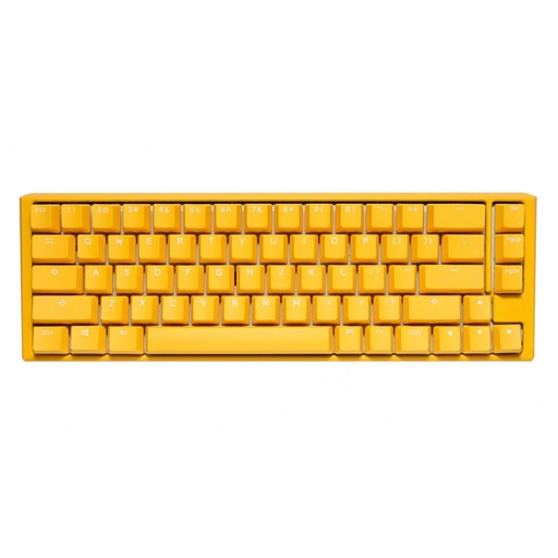 [1041118794] Ducky One 3 SF Yellow Case 65% RGB Mechanical Keyboard - Black Switch - لوحة مفاتيح