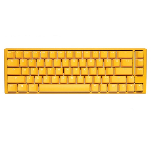 [1041118791] Ducky One 3 SF Yellow Case 65% RGB Mechanical Keyboard - Red Switch - لوحة مفاتيح