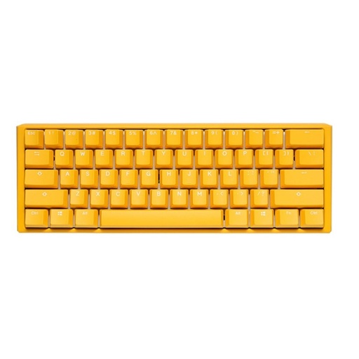 [1041118802] Ducky One 3 Yellow Series 61 Keys Mini Wired Mechanical Gaming Keyboard - Clear Switch - لوحة مفاتيح