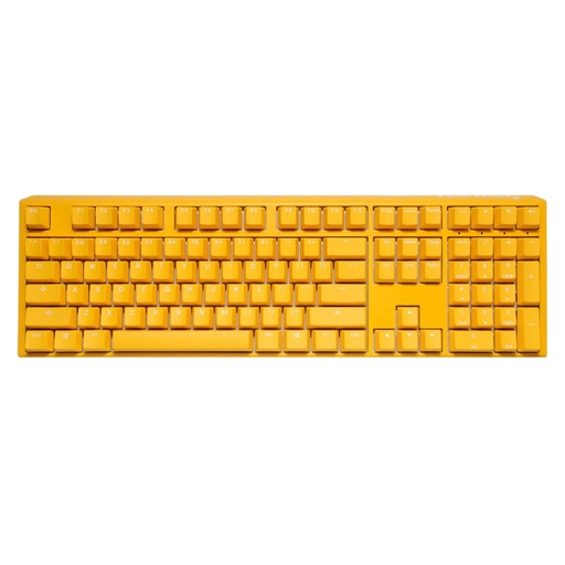 [1041118765] Ducky One 3 yellow Full Size Wired Mechanical Gaming Keyboard - Cherry Silent Red - لوحة مفاتيح