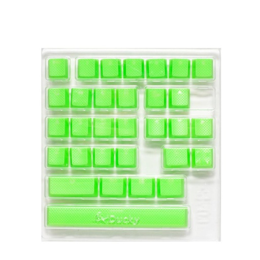 [20133207] Ducky Seamless Doubleshot Rubber 31 Keycap Set - Green - أكسسوار لوحة مفاتيح