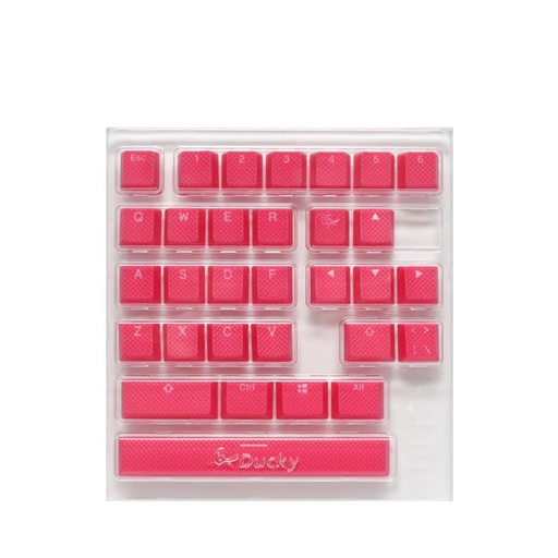 [20133206] Ducky Seamless Doubleshot Rubber 31 Keycap Set - Red - أكسسوار لوحة مفاتيح