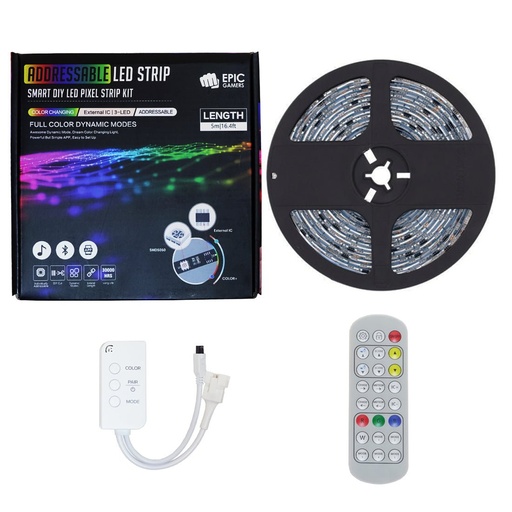 [50113377] Epic Gamers Addressable RGB LED Strip V3 - 5 Meters - إضاءة