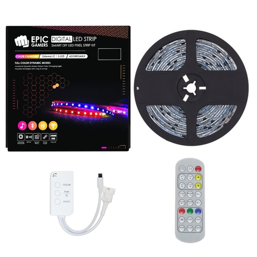 [50113379] Epic Gamers Addressable RGBWW LED Strip V1 - 5 Meters - إضاءة