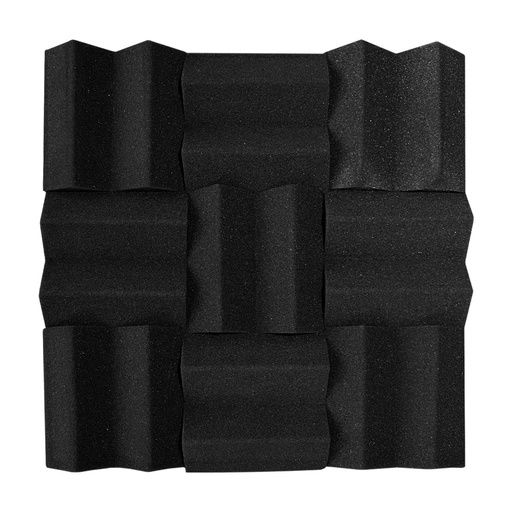 [209317051] Epic Gamers Sound Proofing Foam w/ Adhesive (1 Piece) Wedge Shape 30x30x5cm - Black - عازل صوت