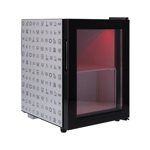 [51810571] Epic Gamers T-25 Tabletop Fridge 25 Ltr - Black/Gray - ثلاجة