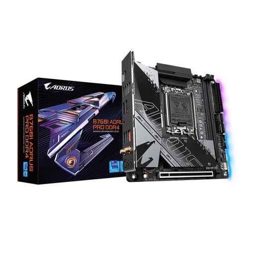[1031413694] Gigabyte Aorus Pro B760I WiFi DDR4 LGA 1700 Intel 13th Gen Mini-ITX Gaming Motherboard - لوحة الأم