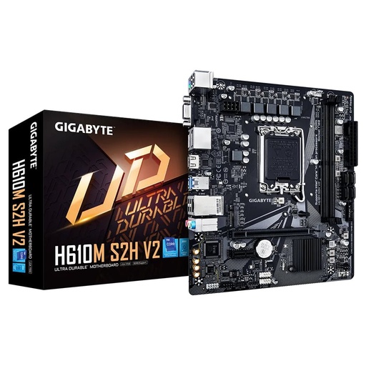 [1031324948] Gigabyte H610M S2H V2 DDR5 LGA1700 Intel Micro ATX Gaming Motherboard - اللوحة الأم