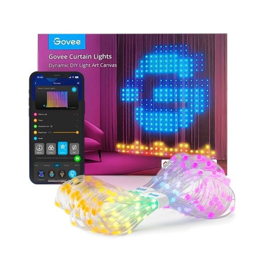 [40121058] Govee Curtain Light (1.5x2m) - إضاءة