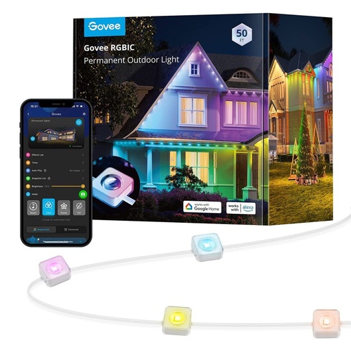 [40121057] Govee Permanent Outdoor Lights 15m - إضاءة