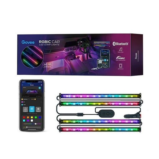 [401447] Govee RGBIC Interior Car Lights Without Remote Control - إضاءة