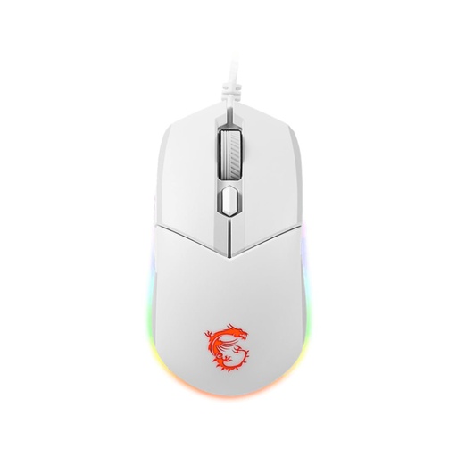 [2022218577] MSI Clutch GM11 Wired Gaming Mouse - White  - فأرة