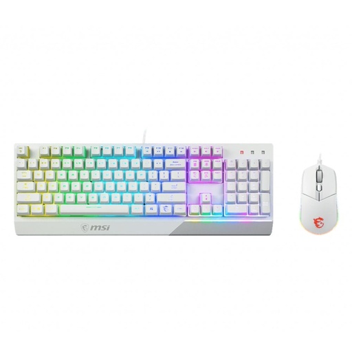 [10002351] MSI Vigor GK30 Arabic Gaming Keyboard & Mouse Combo - White - لوحة مفاتيح و فأرة