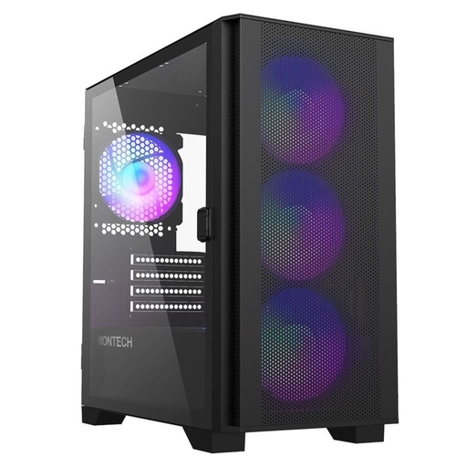 [10612612] Montech Air 100 ARGB Tempered Glass MicroATX Mini Tower Case- Black - صندوق