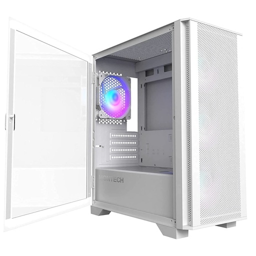 [10612611] Montech Air 100 ARGB Tempered Glass MicroATX Mini Tower Case- White - صندوق