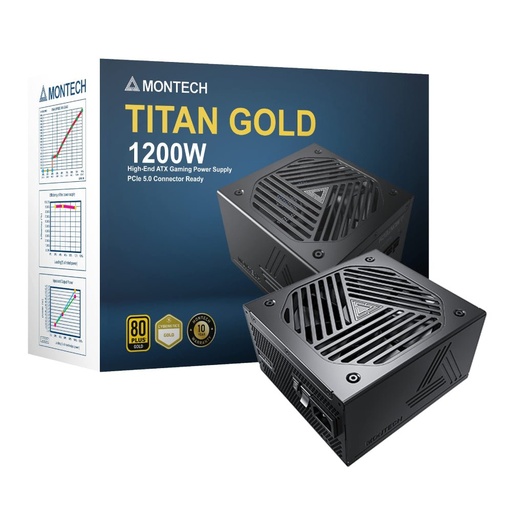 [1082820283] Montech Titan 1200W 80+ Gold ATX Fully Modular Power Supply - مزود طاقة