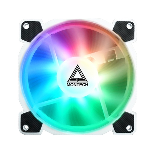 [10722996] Montech Z3 PRO ARGB PWM 3 IN 1 Fan - White - مروحة تبريد