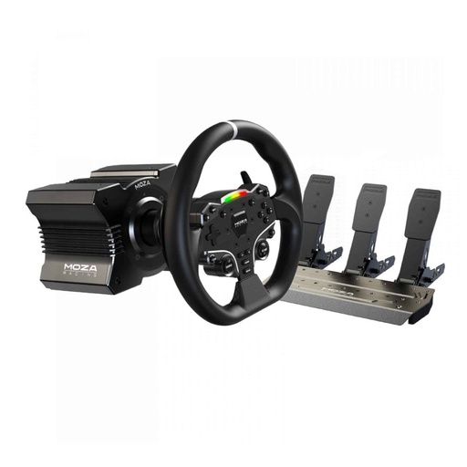 [100024798] Moza R5 Wheelbase, ES Steering Wheel, SR-P Lite Pedals, Clutch Pedals Racing Bundle - محاكي