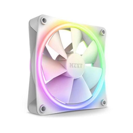 [107220907] NZXT  F120 RGB DUO Fan - White - مروحة تبريد