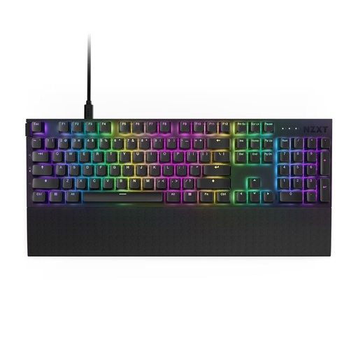 [20121124307] NZXT Function 2 Full Size RGB Wired Mechanical Gaming Keyboard - Matte Black - لوحة مفاتيح