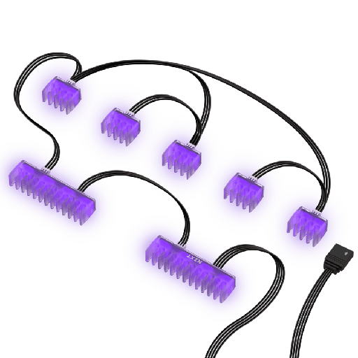 [401415] NZXT HUE 2 RGB Cable Comb Accessory Lighting Kit - أكسسوارات