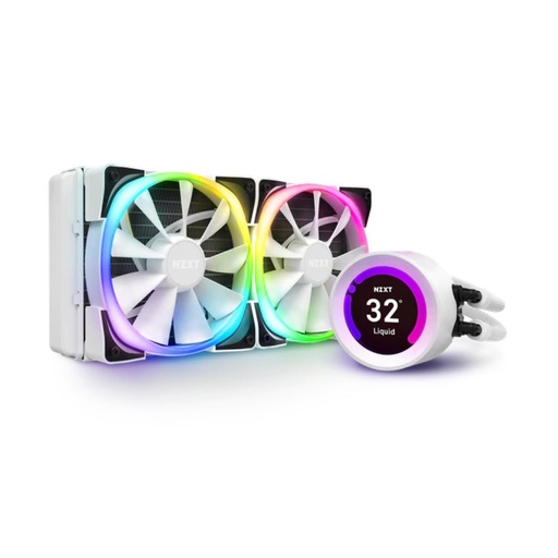 [1071239494] NZXT Kraken Z53 RGB 240mm Liquid Cooler - Matte White - مبرد