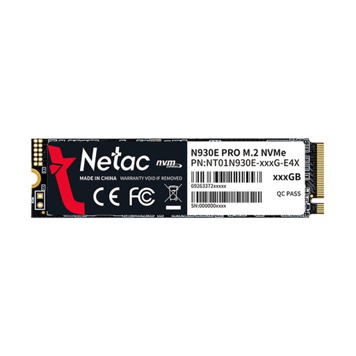 [1051112314] Netac N930E Pro 512GB NVMe Gen 3 M.2 Internal SSD - مساحة تخزين