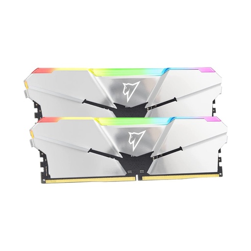 [10431114900] Netac Shadow RGB 16GB (2x8GB) CL40 4800Mhz DDR5 RAM - Silver - ذاكرة عشوائية