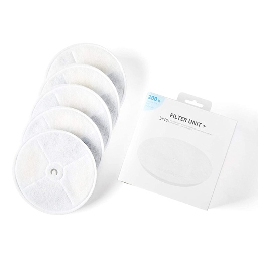 [52411894 / 6931580102720] Petkit Filter Units for Water Fountain, Replacement Filters - 5 Pcs - فلاتر