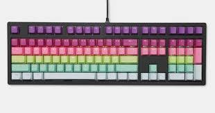 [20133321] Tai-Hao 121 Key PBT Keycaps - Rainbow Sherbet - أكسسوار لوحة مفاتيح