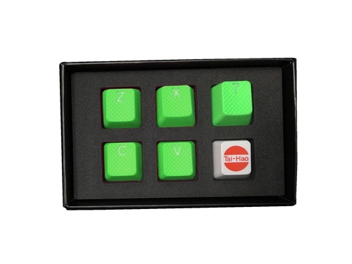 [20133313] Tai-Hao 4+2 Key ABS Keycaps - Neon Green - مفاتيح كيبورد