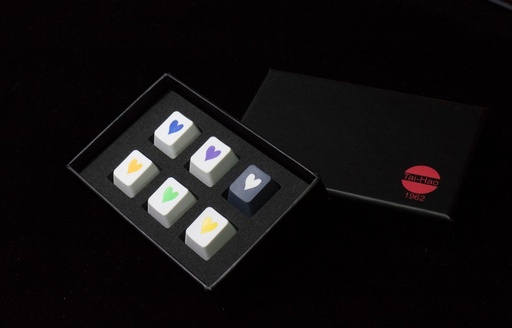 [20133245] Tai-Hao 6 Key ABS Heart Set - Grey/Etc. - أكسسوار لوحة مفاتيح