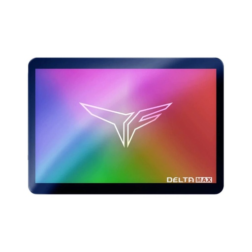 [10522546] Team Group T-Force Delta MAX Lite ARGB 1TB 2.5" SATA III Internal SSD (Dramless) - Black - مساحة تخزين