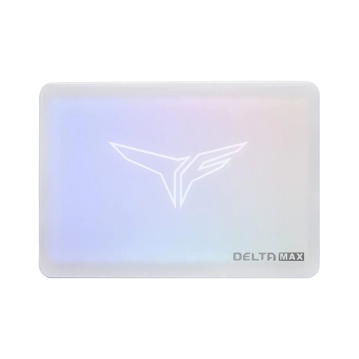 [10522547] Team Group T-Force Delta MAX Lite ARGB 1TB 2.5" SATA III Internal SSD (Dramless) - White - مساحة تخزين