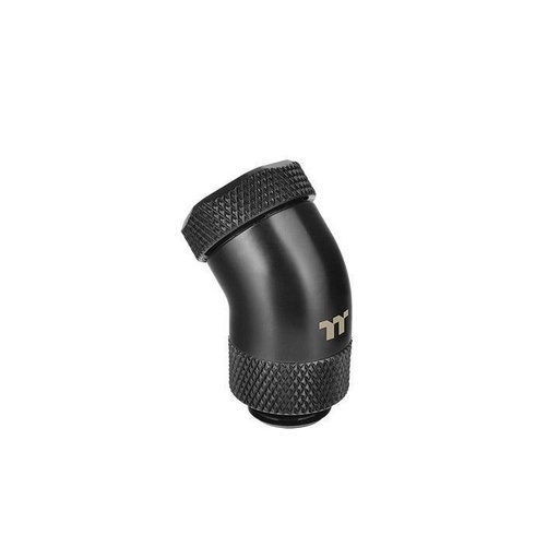 [107116669] Thermaltake Pacific G1/4 Petg Tube 45-Degree Compression 12Mm Od - Black - وصلات أنابيب