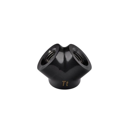 [107116654] Thermaltake Pacific G1/4 Y Adapter - Black - وصلات أنابيب