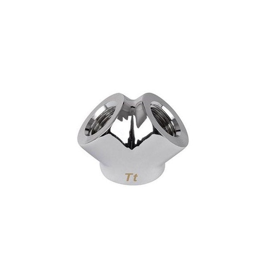 [107116640] Thermaltake Pacific G1/4 Y Adapter - Chrome - وصلات أنابيب