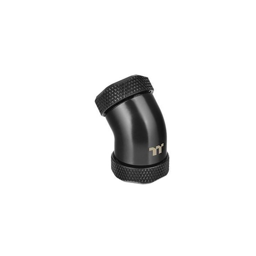 [107116667] Thermaltake Pacific Petg Tube 45-Degree Dual Compression 12Mm Od - Black - وصلات أنابيب