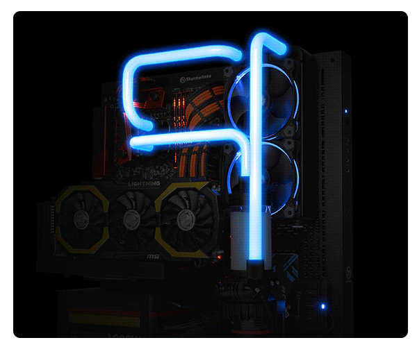 [107257030] Thermaltake Pacific RGB G1/4 PETG Tube 16mm OD 12mm ID - أنبوب تبريد