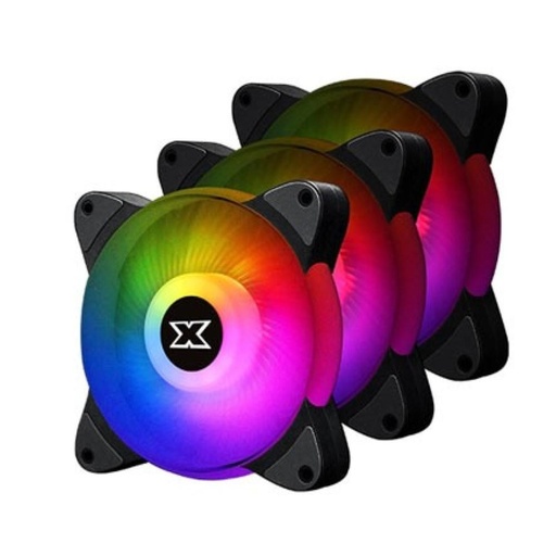 [10723106] Xigmatek Galaxy III Essential BX120 120mm  ARGB 3 Fan Kit - مروحة